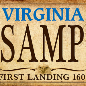 Virginia First Landing 1607 PERSONALIZED License Plate