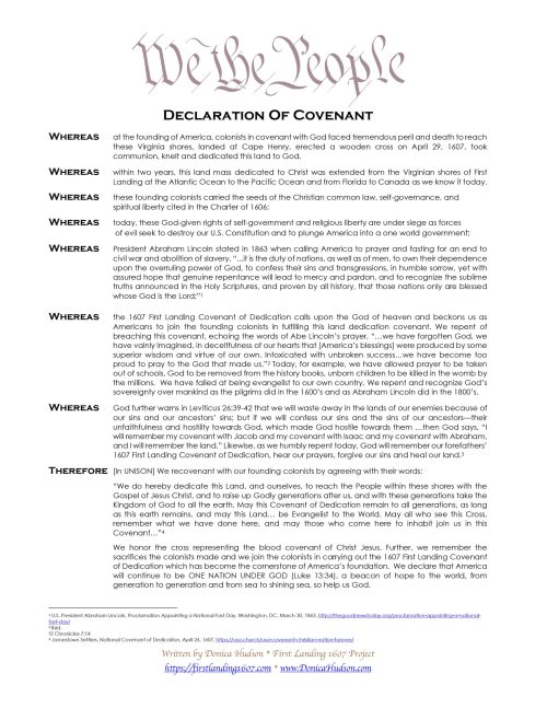 Microsoft Word - Declaration Of Covenant.docx